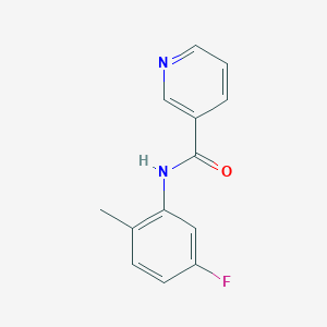 molecular formula C13H11FN2O B4538045 N-(5-fluoro-2-methylphenyl)pyridine-3-carboxamide 