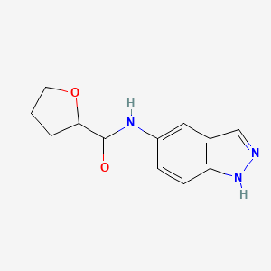 molecular formula C12H13N3O2 B4538059 N-(1H-indazol-5-yl)tetrahydrofuran-2-carboxamide 