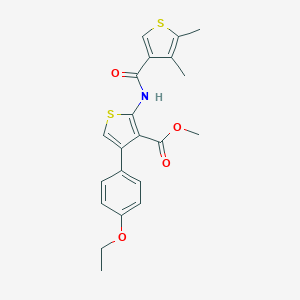 Methyl 2-{[(4,5-dimethyl-3-thienyl)carbonyl]amino}-4-(4-ethoxyphenyl)-3-thiophenecarboxylate