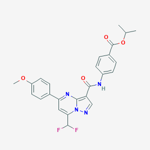 Isopropyl 4-({[7-(difluoromethyl)-5-(4-methoxyphenyl)pyrazolo[1,5-a]pyrimidin-3-yl]carbonyl}amino)benzoate