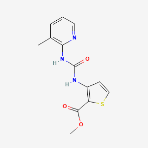 molecular formula C13H13N3O3S B4538206 METHYL 3-({[(3-METHYL-2-PYRIDYL)AMINO]CARBONYL}AMINO)-2-THIOPHENECARBOXYLATE 