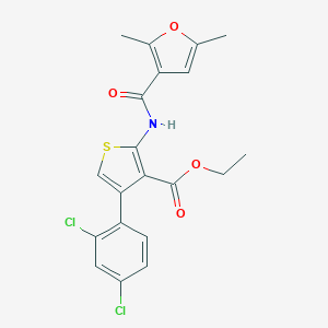 Ethyl 4-(2,4-dichlorophenyl)-2-[(2,5-dimethyl-3-furoyl)amino]-3-thiophenecarboxylate