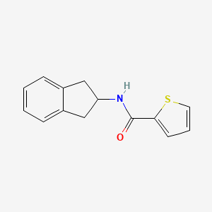 molecular formula C14H13NOS B4538398 N-(2,3-dihydro-1H-inden-2-yl)thiophene-2-carboxamide 