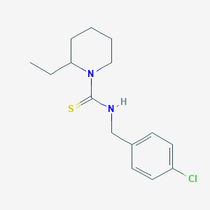 molecular formula C15H21ClN2S B4538444 N-(4-chlorobenzyl)-2-ethylpiperidine-1-carbothioamide 
