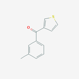 molecular formula C12H10OS B045388 3-(3-甲基苯甲酰)噻吩 CAS No. 118993-70-7