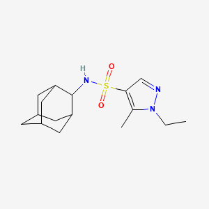 molecular formula C16H25N3O2S B4538930 N~4~-(2-ADAMANTYL)-1-ETHYL-5-METHYL-1H-PYRAZOLE-4-SULFONAMIDE 