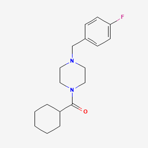 molecular formula C18H25FN2O B4539187 CYCLOHEXYL[4-(4-FLUOROBENZYL)PIPERAZINO]METHANONE 