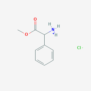 molecular formula C9H12ClNO2 B045393 Methyl 2-amino-2-phenylacetate hydrochloride CAS No. 15028-40-7
