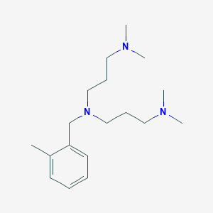 molecular formula C18H33N3 B4539391 N'-[3-(dimethylamino)propyl]-N,N-dimethyl-N'-[(2-methylphenyl)methyl]propane-1,3-diamine 