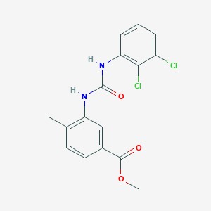 molecular formula C16H14Cl2N2O3 B4539445 METHYL 3-{[(2,3-DICHLOROANILINO)CARBONYL]AMINO}-4-METHYLBENZOATE 