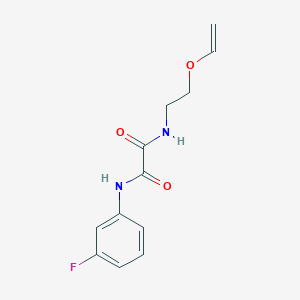molecular formula C12H13FN2O3 B4539537 N-(2-ethenoxyethyl)-N'-(3-fluorophenyl)oxamide 