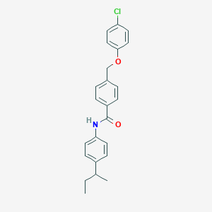 molecular formula C24H24ClNO2 B453962 N-(4-sec-butylphenyl)-4-[(4-chlorophenoxy)methyl]benzamide 