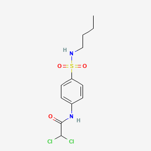 molecular formula C12H16Cl2N2O3S B4539640 N-[4-(butylsulfamoyl)phenyl]-2,2-dichloroacetamide 
