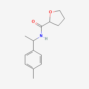 molecular formula C14H19NO2 B4539913 N-[1-(4-methylphenyl)ethyl]tetrahydrofuran-2-carboxamide 