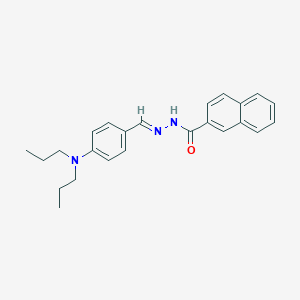 molecular formula C24H27N3O B453994 N'-[4-(dipropylamino)benzylidene]-2-naphthohydrazide 