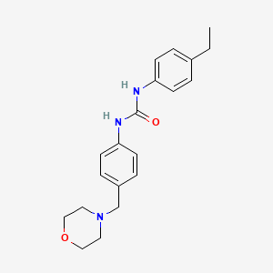 molecular formula C20H25N3O2 B4540542 N-(4-ETHYLPHENYL)-N'-[4-(MORPHOLINOMETHYL)PHENYL]UREA 