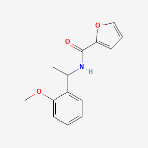 molecular formula C14H15NO3 B4540662 n-(1-(2-Methoxyphenyl)ethyl)furan-2-carboxamide 