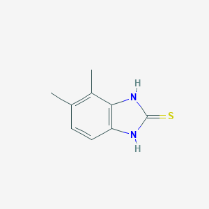 molecular formula C9H10N2S B045407 6,7-Dimethyl-1H-benzo[D]imidazole-2-thiol CAS No. 116643-17-5