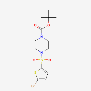 molecular formula C13H19BrN2O4S2 B4540711 tert-butyl 4-[(5-bromothiophen-2-yl)sulfonyl]piperazine-1-carboxylate 