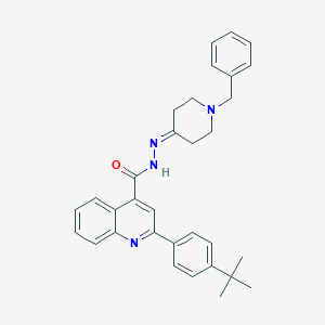 molecular formula C32H34N4O B454074 N'-(1-benzyl-4-piperidinylidene)-2-(4-tert-butylphenyl)-4-quinolinecarbohydrazide 