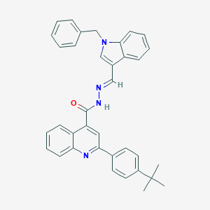 molecular formula C36H32N4O B454076 N'-[(1-benzyl-1H-indol-3-yl)methylene]-2-(4-tert-butylphenyl)-4-quinolinecarbohydrazide 