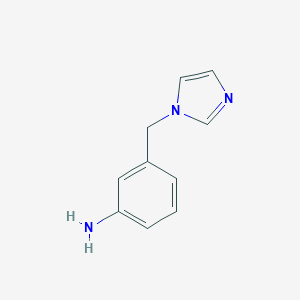 molecular formula C10H11N3 B045411 3-(1H-imidazol-1-ylmethyl)aniline CAS No. 120107-85-9