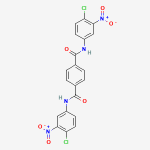 molecular formula C20H12Cl2N4O6 B4541143 N1,N4-BIS(4-CHLORO-3-NITROPHENYL)BENZENE-1,4-DICARBOXAMIDE 