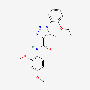 molecular formula C20H22N4O4 B4541216 N-(2,4-dimethoxyphenyl)-1-(2-ethoxyphenyl)-5-methyl-1H-1,2,3-triazole-4-carboxamide 