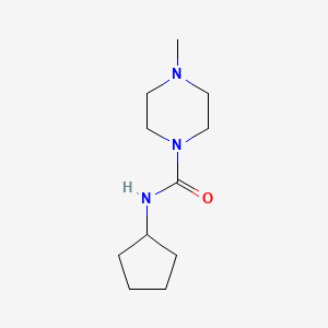 molecular formula C11H21N3O B4541348 N-cyclopentyl-4-methylpiperazine-1-carboxamide 