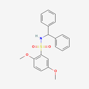 molecular formula C21H21NO4S B4541457 N-(diphenylmethyl)-2,5-dimethoxybenzenesulfonamide 