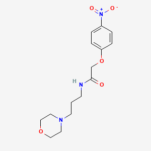 molecular formula C15H21N3O5 B4541464 N-(3-morpholin-4-ylpropyl)-2-(4-nitrophenoxy)acetamide 
