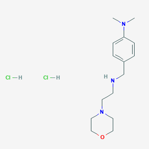 molecular formula C15H27Cl2N3O B4541497 N,N-dimethyl-4-[(2-morpholin-4-ylethylamino)methyl]aniline;dihydrochloride 