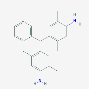 molecular formula C23H26N2 B045417 4-((4-Amino-2,5-dimethylphenyl)(phenyl)methyl)-2,5-dimethylbenzenamine CAS No. 6370-33-8