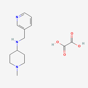 molecular formula C14H21N3O4 B4541825 1-methyl-N-(pyridin-3-ylmethyl)piperidin-4-amine, oxalic acid 