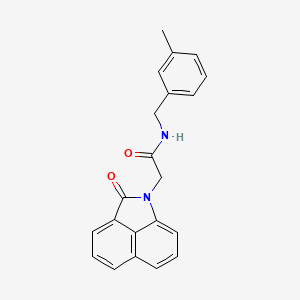 molecular formula C21H18N2O2 B4542035 N-(3-methylbenzyl)-2-(2-oxobenzo[cd]indol-1(2H)-yl)acetamide 