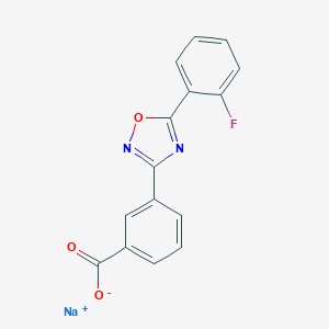 Sodium;3-[5-(2-fluorophenyl)-1,2,4-oxadiazol-3-yl]benzoate