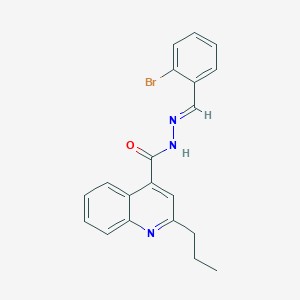 molecular formula C20H18BrN3O B454232 N'-(2-bromobenzylidene)-2-propyl-4-quinolinecarbohydrazide 
