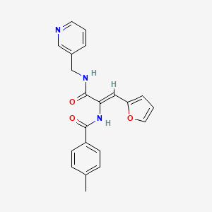molecular formula C21H19N3O3 B4542420 N-(2-(2-furyl)-1-{[(3-pyridinylmethyl)amino]carbonyl}vinyl)-4-methylbenzamide 