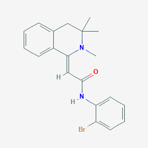molecular formula C20H21BrN2O B4542483 (2Z)-N-(2-bromophenyl)-2-(2,3,3-trimethyl-4H-isoquinolin-1-ylidene)acetamide 