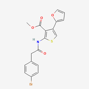 methyl 2-{[(4-bromophenyl)acetyl]amino}-4-(2-furyl)-3-thiophenecarboxylate