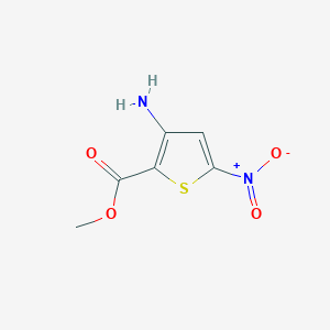 molecular formula C6H6N2O4S B045428 Methyl 3-amino-5-nitrothiophene-2-carboxylate CAS No. 113899-36-8