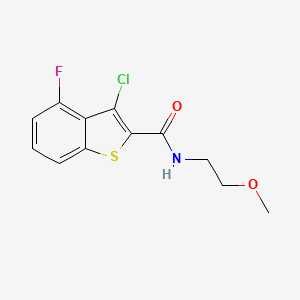 3-chloro-4-fluoro-N-(2-methoxyethyl)-1-benzothiophene-2-carboxamide