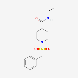 1-(benzylsulfonyl)-N-ethyl-4-piperidinecarboxamide