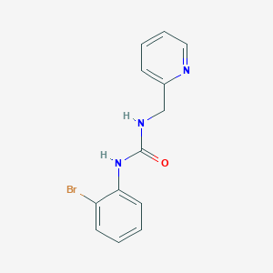 molecular formula C13H12BrN3O B4542866 N-(2-BROMOPHENYL)-N'-(2-PYRIDYLMETHYL)UREA 