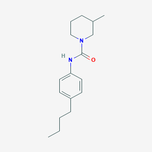 molecular formula C17H26N2O B4543088 N-(4-butylphenyl)-3-methylpiperidine-1-carboxamide 