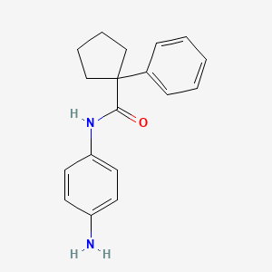 molecular formula C18H20N2O B4543130 N-(4-aminophenyl)-1-phenylcyclopentane-1-carboxamide 