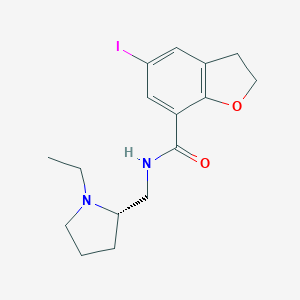 N-[[(2S)-1-ethylpyrrolidin-2-yl]methyl]-5-iodo-2,3-dihydro-1-benzofuran-7-carboxamide