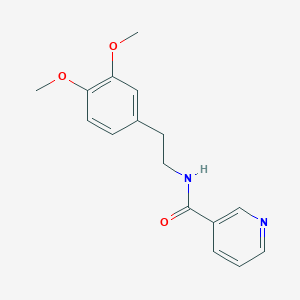molecular formula C16H18N2O3 B4543319 N-[2-(3,4-dimethoxyphenyl)ethyl]pyridine-3-carboxamide CAS No. 31949-41-4