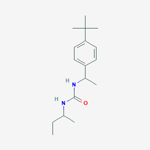 molecular formula C17H28N2O B4543581 N-(SEC-BUTYL)-N'-{1-[4-(TERT-BUTYL)PHENYL]ETHYL}UREA 