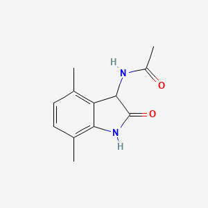 molecular formula C12H14N2O2 B4543603 N-(4,7-dimethyl-2-oxo-1,3-dihydroindol-3-yl)acetamide 